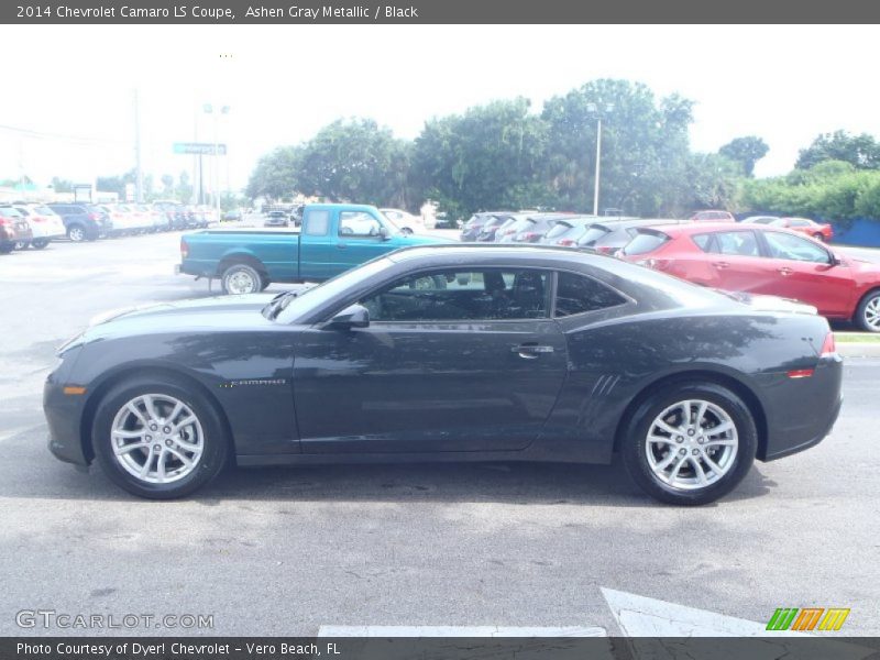 Ashen Gray Metallic / Black 2014 Chevrolet Camaro LS Coupe