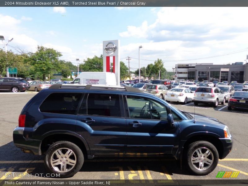 Torched Steel Blue Pearl / Charcoal Gray 2004 Mitsubishi Endeavor XLS AWD
