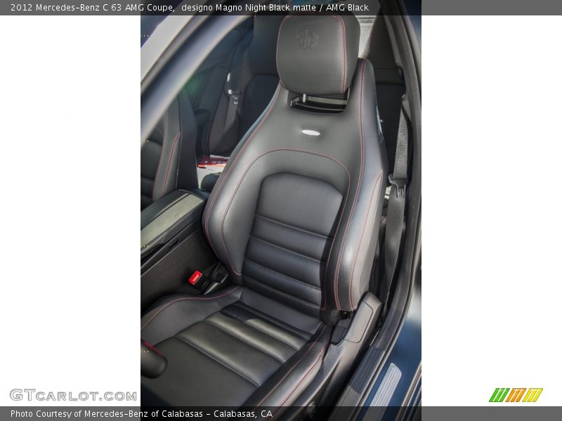 Front Seat of 2012 C 63 AMG Coupe
