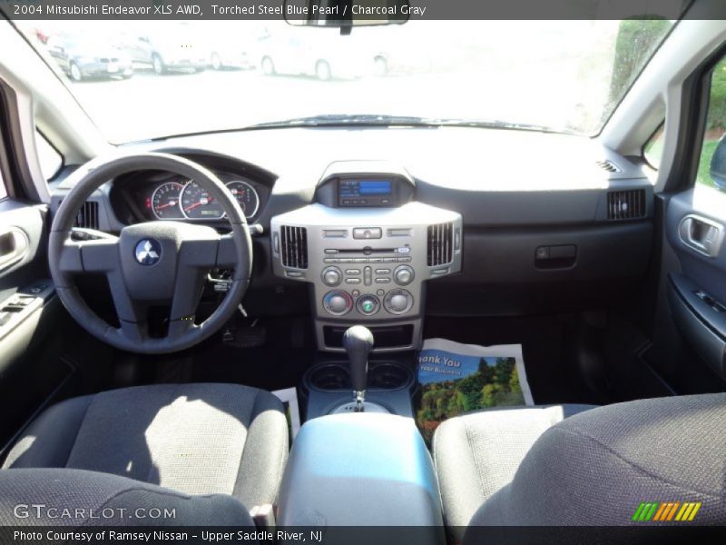 Torched Steel Blue Pearl / Charcoal Gray 2004 Mitsubishi Endeavor XLS AWD