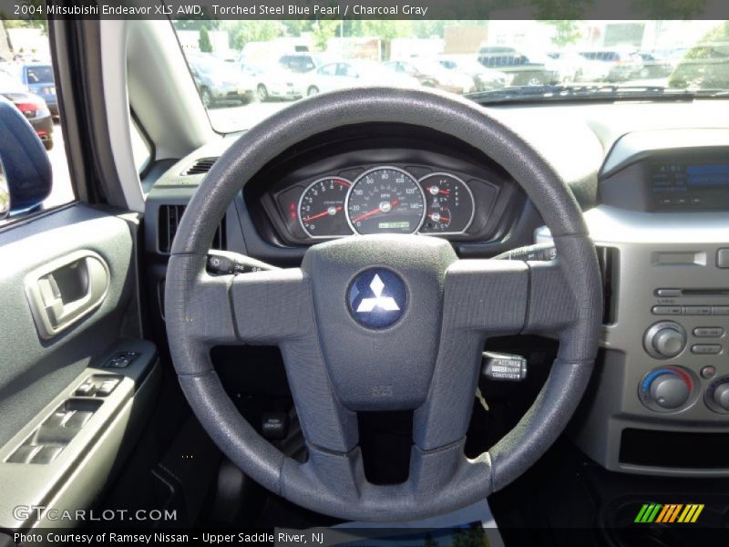 Torched Steel Blue Pearl / Charcoal Gray 2004 Mitsubishi Endeavor XLS AWD