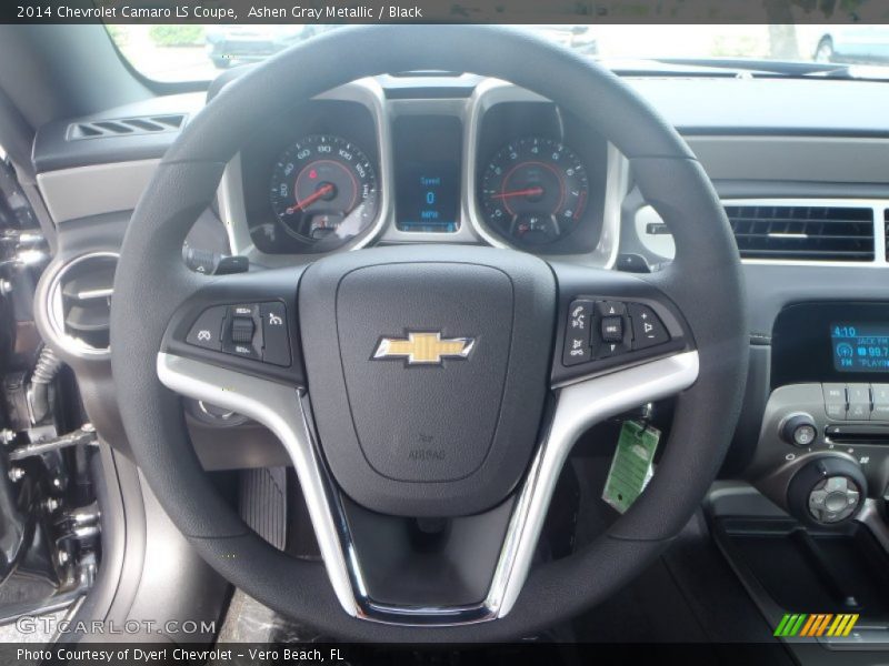 Ashen Gray Metallic / Black 2014 Chevrolet Camaro LS Coupe