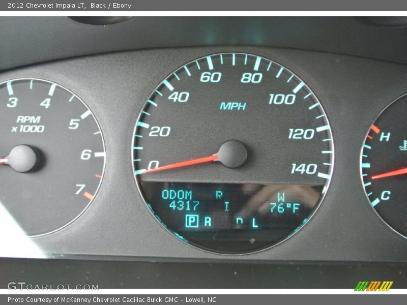 Black / Ebony 2012 Chevrolet Impala LT