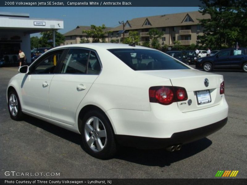 Campanella White / Anthracite Black 2008 Volkswagen Jetta SE Sedan