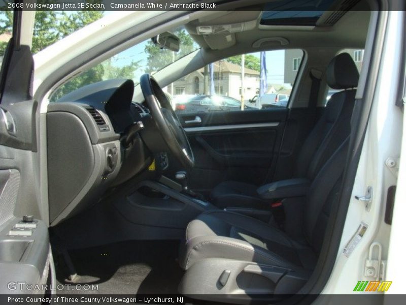 Campanella White / Anthracite Black 2008 Volkswagen Jetta SE Sedan