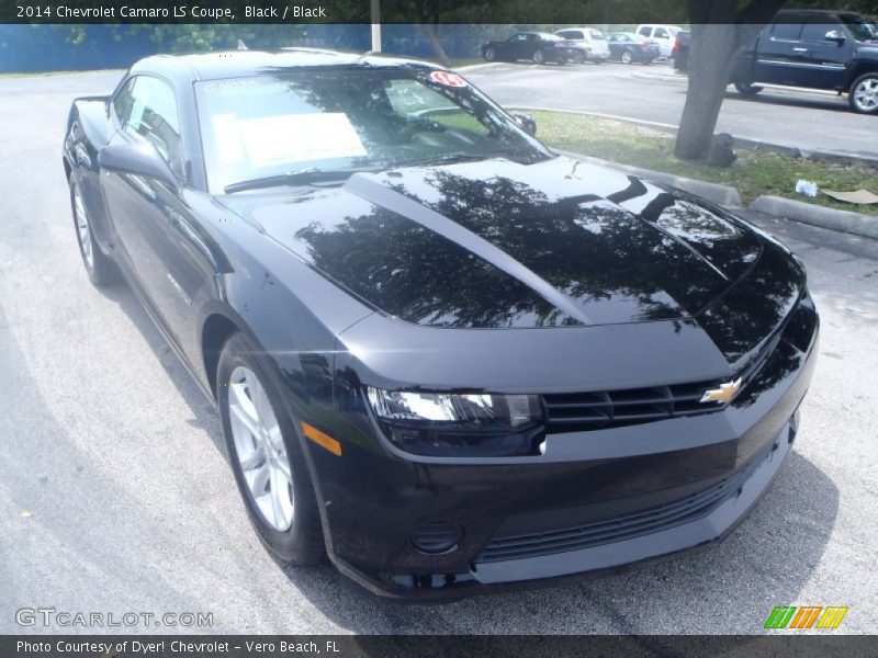 Black / Black 2014 Chevrolet Camaro LS Coupe