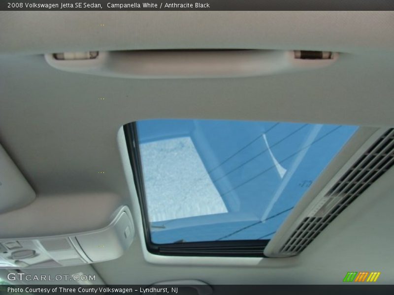 Campanella White / Anthracite Black 2008 Volkswagen Jetta SE Sedan
