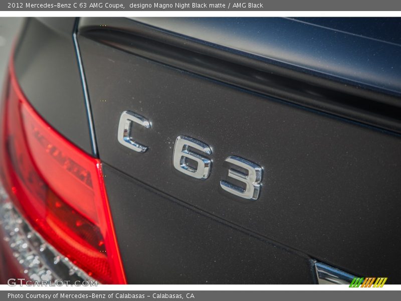 designo Magno Night Black matte / AMG Black 2012 Mercedes-Benz C 63 AMG Coupe