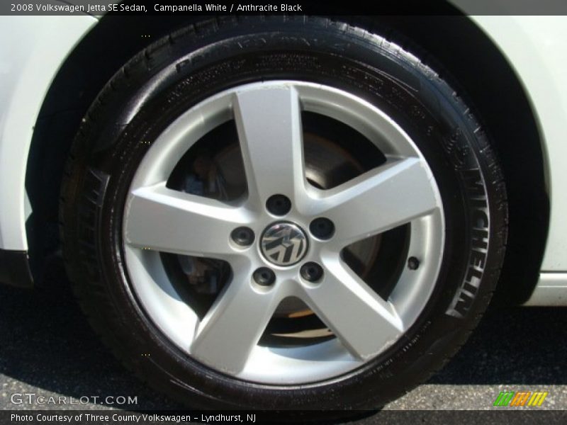 Campanella White / Anthracite Black 2008 Volkswagen Jetta SE Sedan