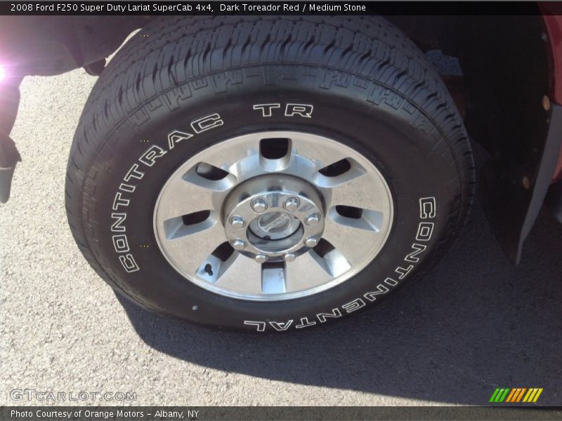 Dark Toreador Red / Medium Stone 2008 Ford F250 Super Duty Lariat SuperCab 4x4
