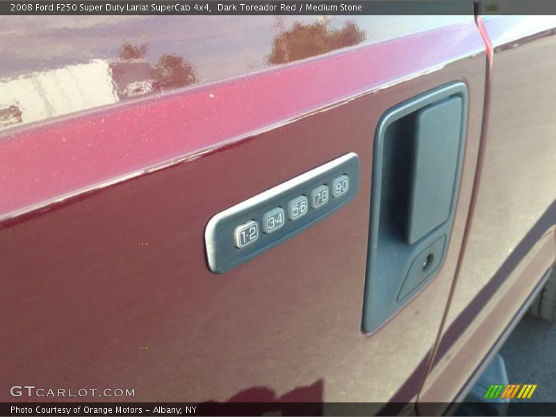 Dark Toreador Red / Medium Stone 2008 Ford F250 Super Duty Lariat SuperCab 4x4