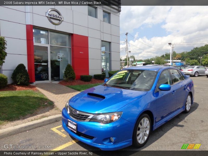 WR Blue Mica / Carbon Black 2008 Subaru Impreza WRX Sedan