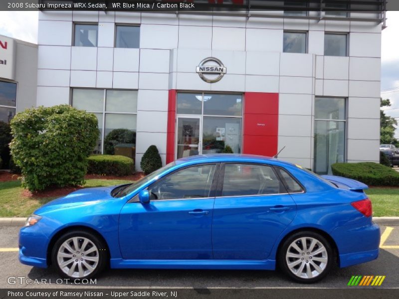 WR Blue Mica / Carbon Black 2008 Subaru Impreza WRX Sedan