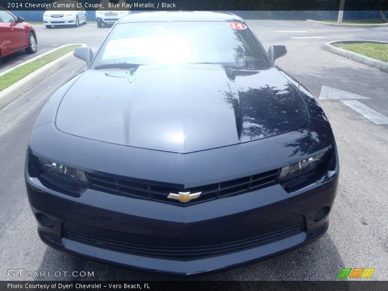 Blue Ray Metallic / Black 2014 Chevrolet Camaro LS Coupe