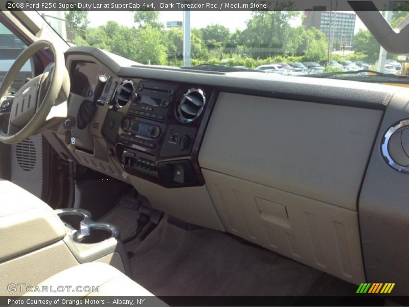 Dark Toreador Red / Medium Stone 2008 Ford F250 Super Duty Lariat SuperCab 4x4
