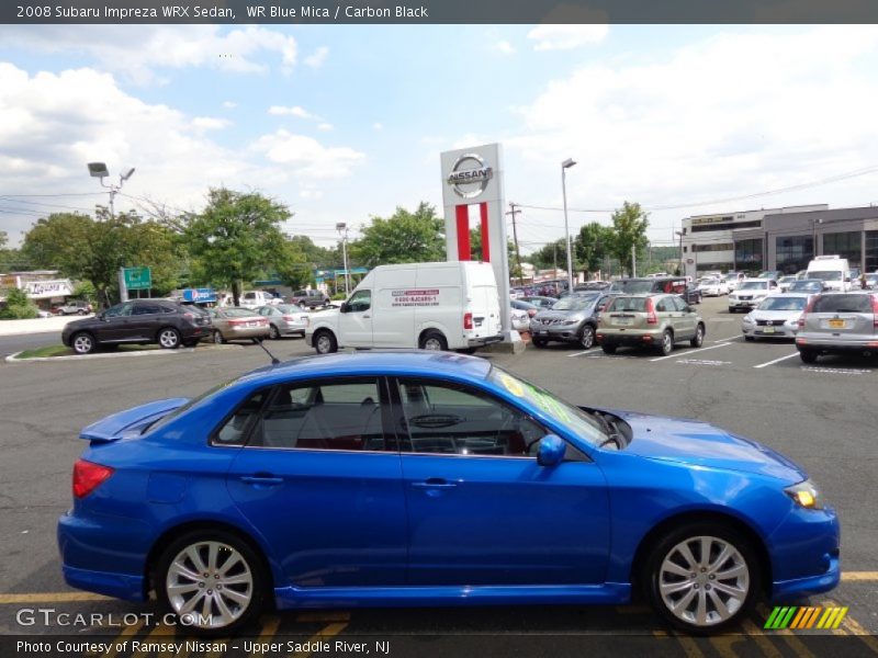 WR Blue Mica / Carbon Black 2008 Subaru Impreza WRX Sedan