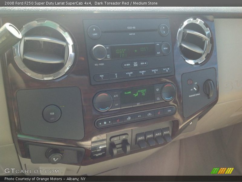Dark Toreador Red / Medium Stone 2008 Ford F250 Super Duty Lariat SuperCab 4x4