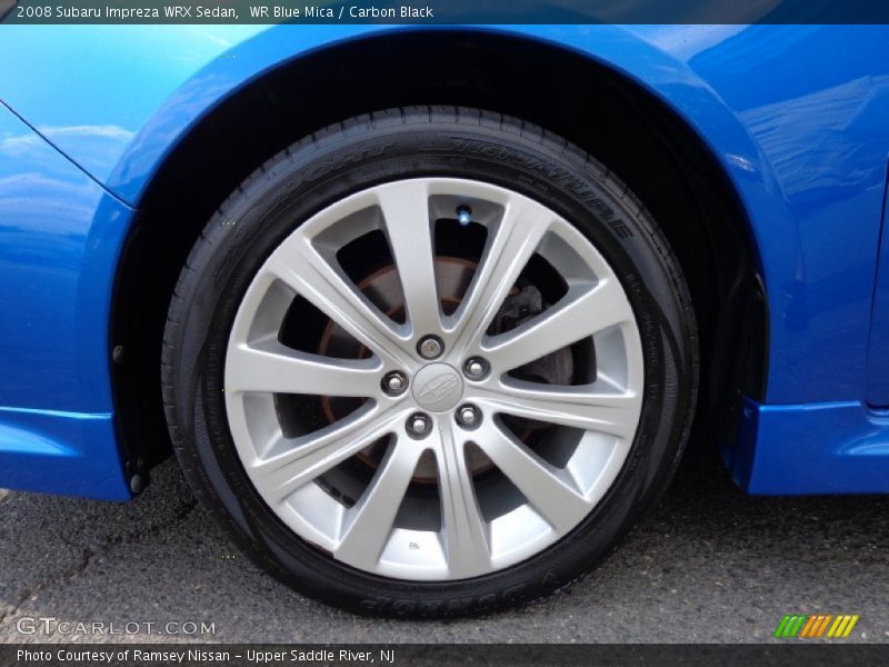 WR Blue Mica / Carbon Black 2008 Subaru Impreza WRX Sedan