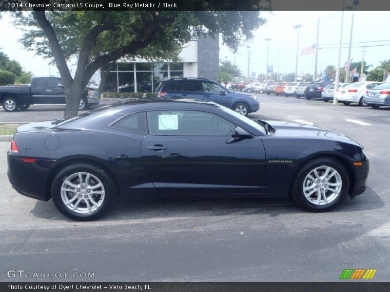 Blue Ray Metallic / Black 2014 Chevrolet Camaro LS Coupe