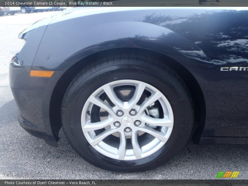 Blue Ray Metallic / Black 2014 Chevrolet Camaro LS Coupe