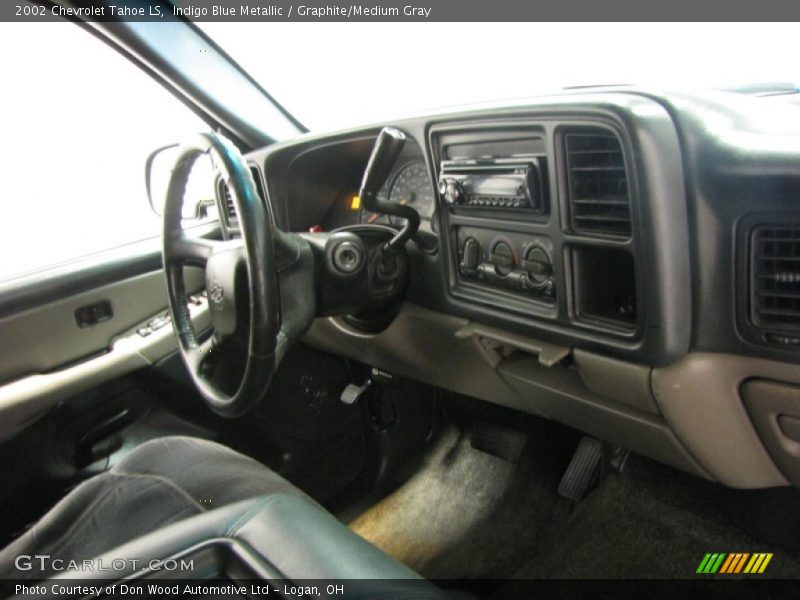 Indigo Blue Metallic / Graphite/Medium Gray 2002 Chevrolet Tahoe LS