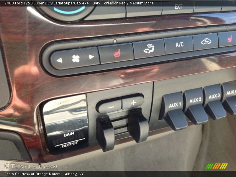 Dark Toreador Red / Medium Stone 2008 Ford F250 Super Duty Lariat SuperCab 4x4