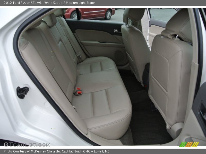 White Suede / Medium Light Stone 2012 Ford Fusion SEL V6