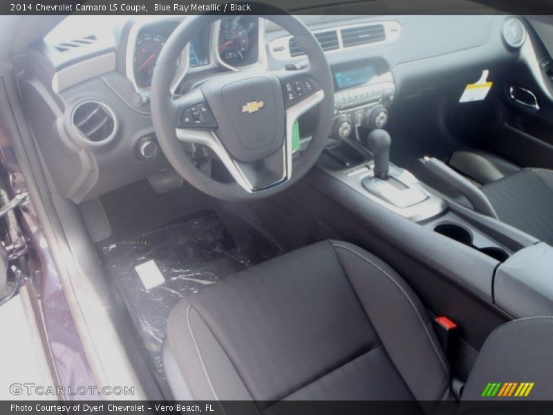 Blue Ray Metallic / Black 2014 Chevrolet Camaro LS Coupe