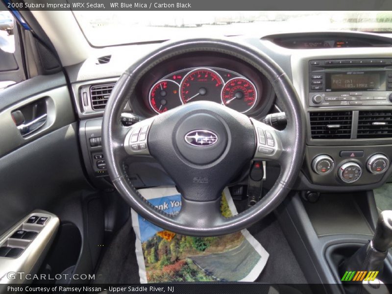 WR Blue Mica / Carbon Black 2008 Subaru Impreza WRX Sedan