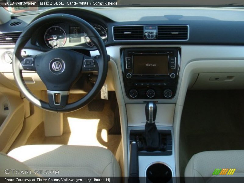 Candy White / Cornsilk Beige 2013 Volkswagen Passat 2.5L SE