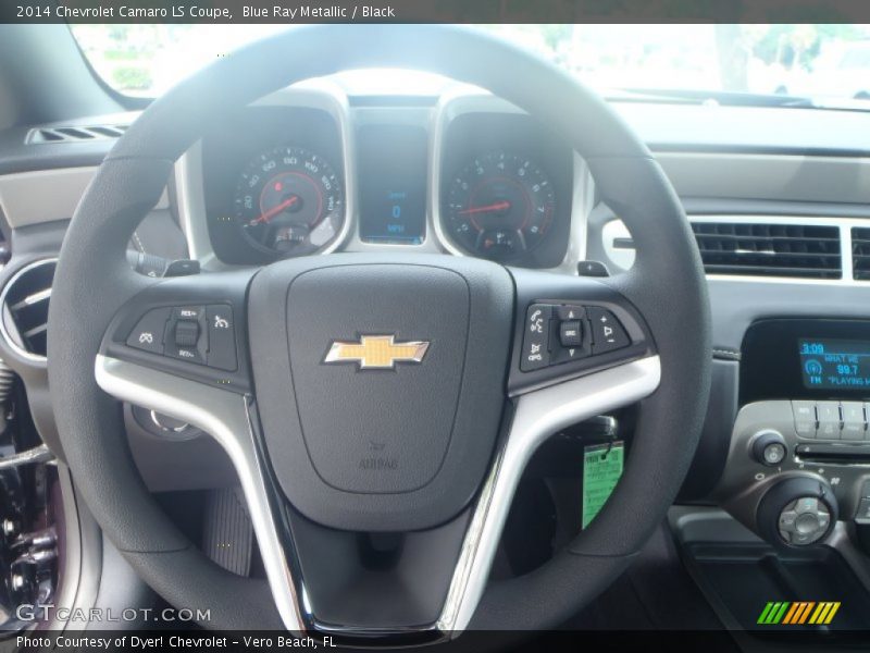 Blue Ray Metallic / Black 2014 Chevrolet Camaro LS Coupe