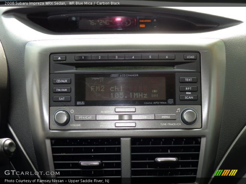 WR Blue Mica / Carbon Black 2008 Subaru Impreza WRX Sedan