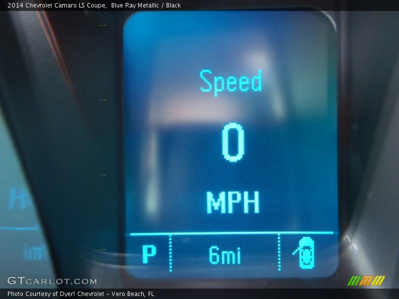 Blue Ray Metallic / Black 2014 Chevrolet Camaro LS Coupe