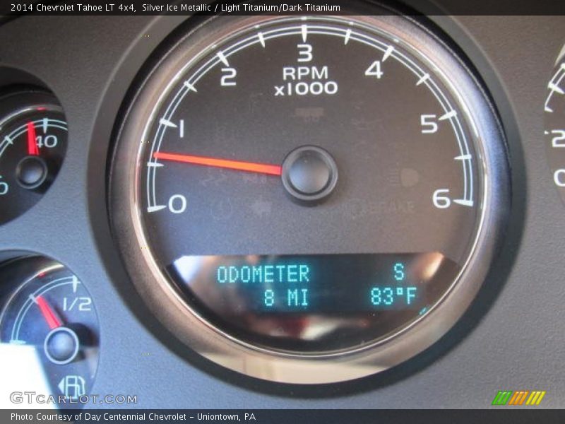 Silver Ice Metallic / Light Titanium/Dark Titanium 2014 Chevrolet Tahoe LT 4x4