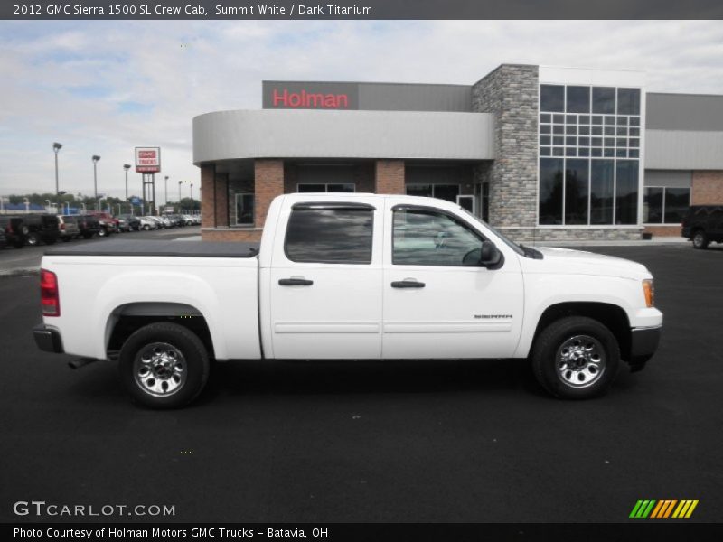 Summit White / Dark Titanium 2012 GMC Sierra 1500 SL Crew Cab