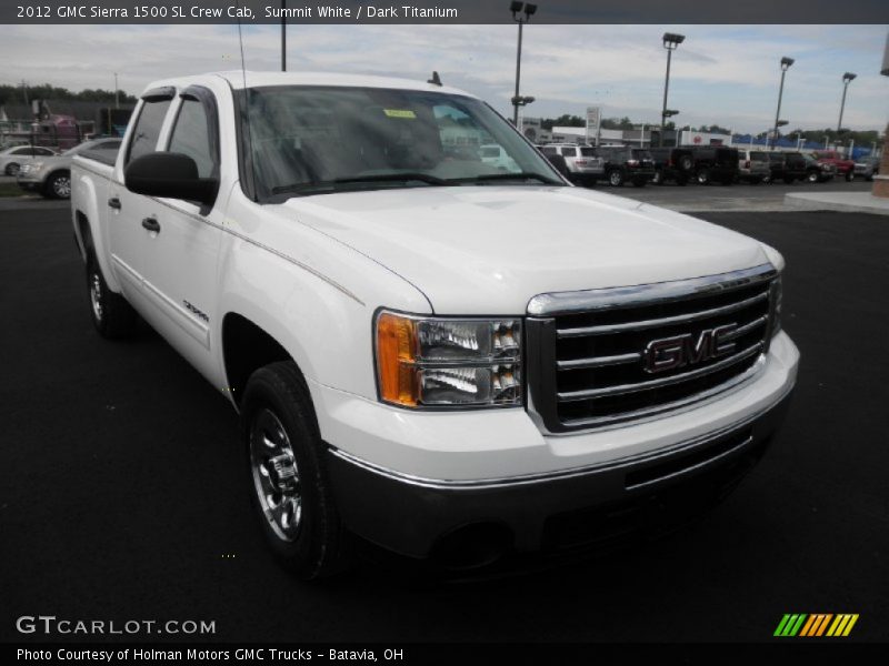 Summit White / Dark Titanium 2012 GMC Sierra 1500 SL Crew Cab