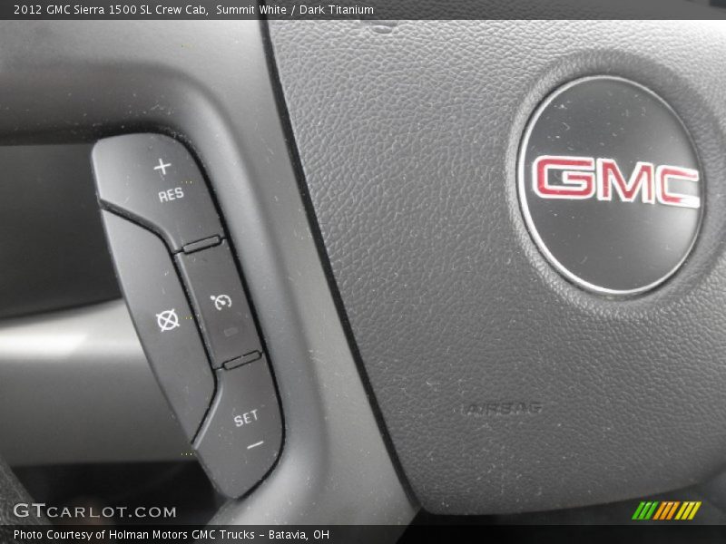 Summit White / Dark Titanium 2012 GMC Sierra 1500 SL Crew Cab