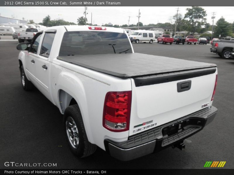 Summit White / Dark Titanium 2012 GMC Sierra 1500 SL Crew Cab