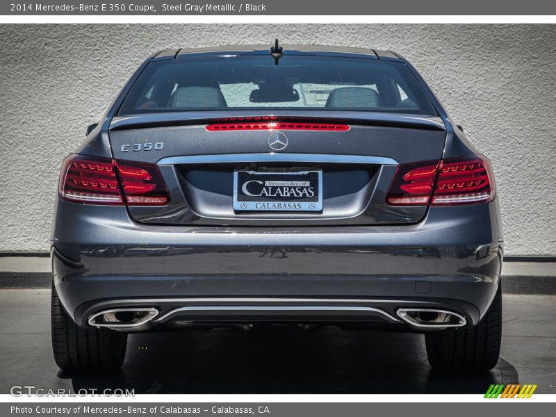 Steel Gray Metallic / Black 2014 Mercedes-Benz E 350 Coupe