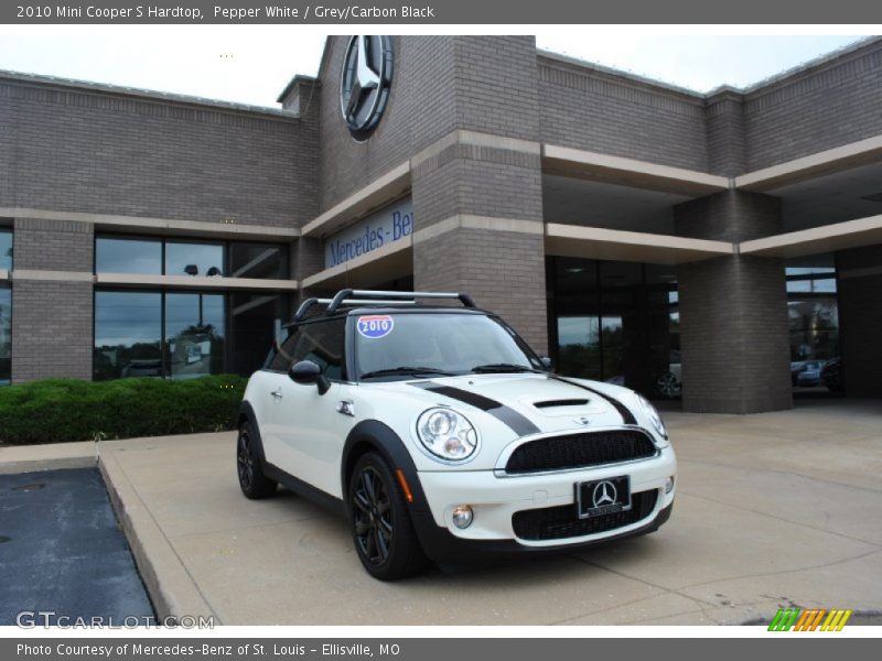 Pepper White / Grey/Carbon Black 2010 Mini Cooper S Hardtop