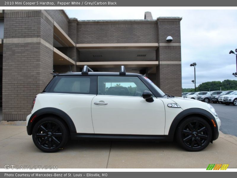 Pepper White / Grey/Carbon Black 2010 Mini Cooper S Hardtop