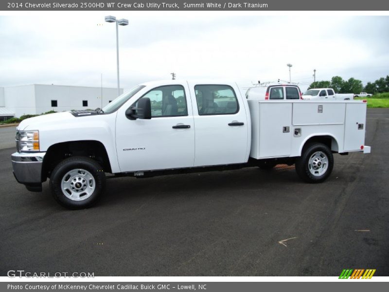 Summit White / Dark Titanium 2014 Chevrolet Silverado 2500HD WT Crew Cab Utlity Truck