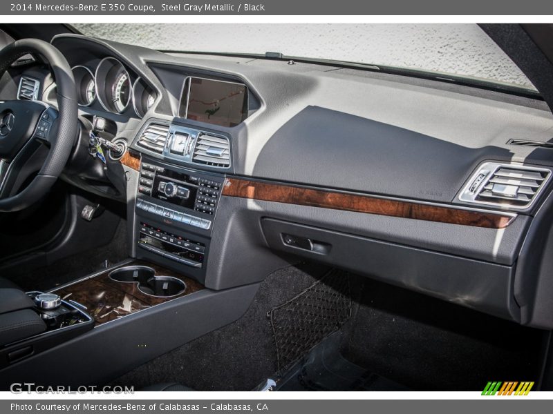 Steel Gray Metallic / Black 2014 Mercedes-Benz E 350 Coupe