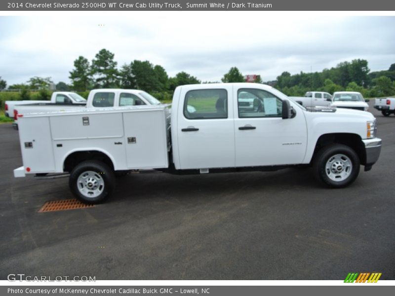 Summit White / Dark Titanium 2014 Chevrolet Silverado 2500HD WT Crew Cab Utlity Truck