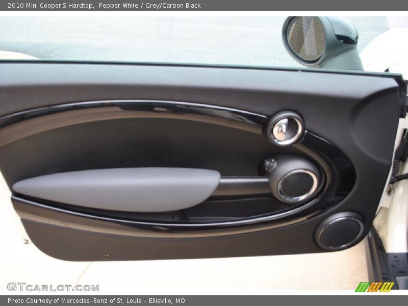 Pepper White / Grey/Carbon Black 2010 Mini Cooper S Hardtop