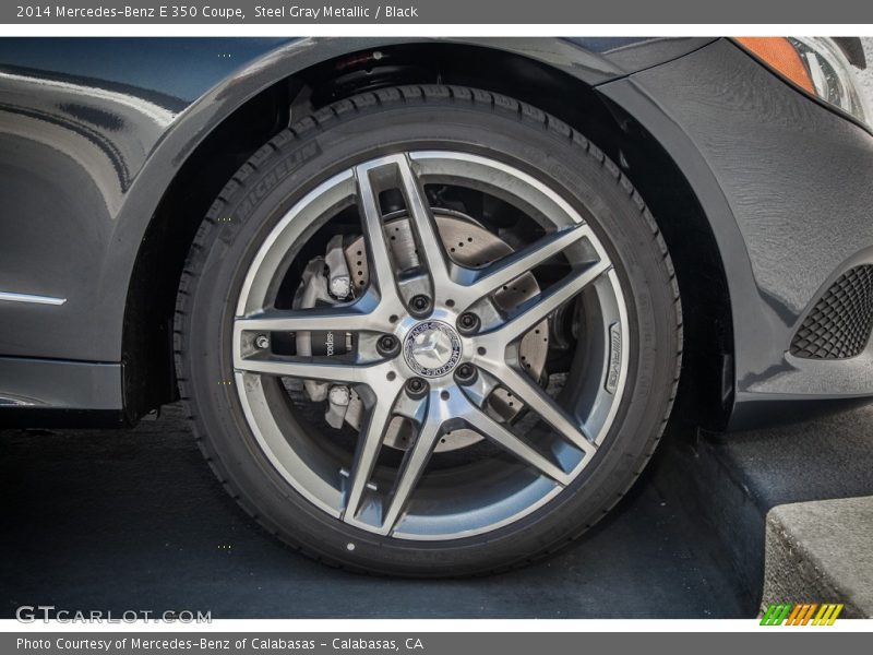 Steel Gray Metallic / Black 2014 Mercedes-Benz E 350 Coupe