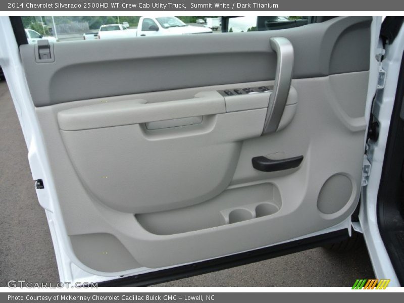 Summit White / Dark Titanium 2014 Chevrolet Silverado 2500HD WT Crew Cab Utlity Truck