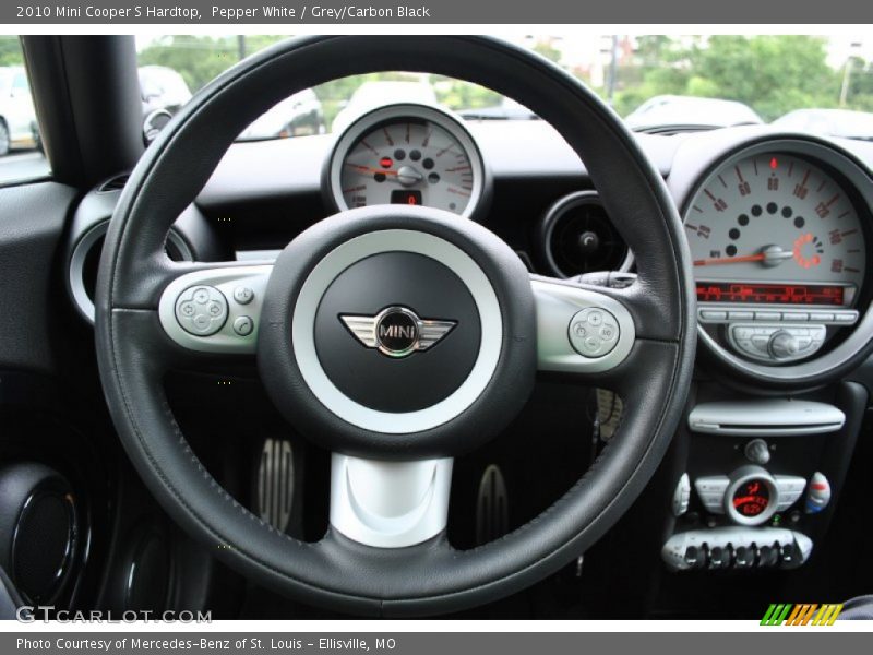 Pepper White / Grey/Carbon Black 2010 Mini Cooper S Hardtop