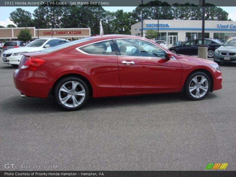 San Marino Red / Ivory 2011 Honda Accord EX-L V6 Coupe