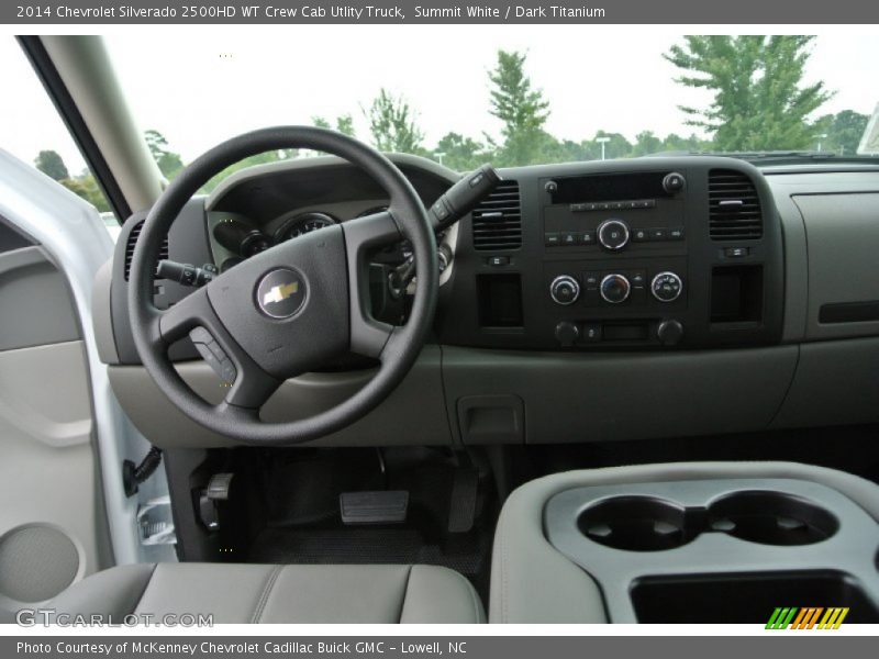 Summit White / Dark Titanium 2014 Chevrolet Silverado 2500HD WT Crew Cab Utlity Truck